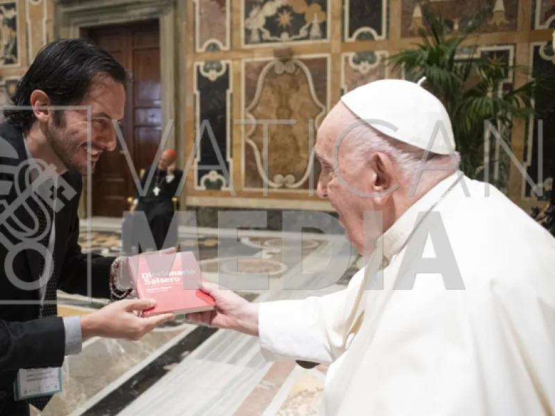 El profesor javeriano con el Papa Francisco